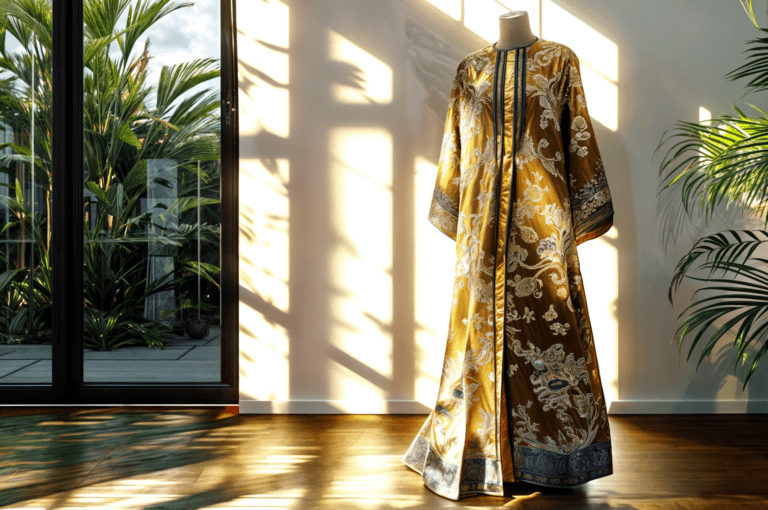 Robe en soie décorée, Chine 19ème