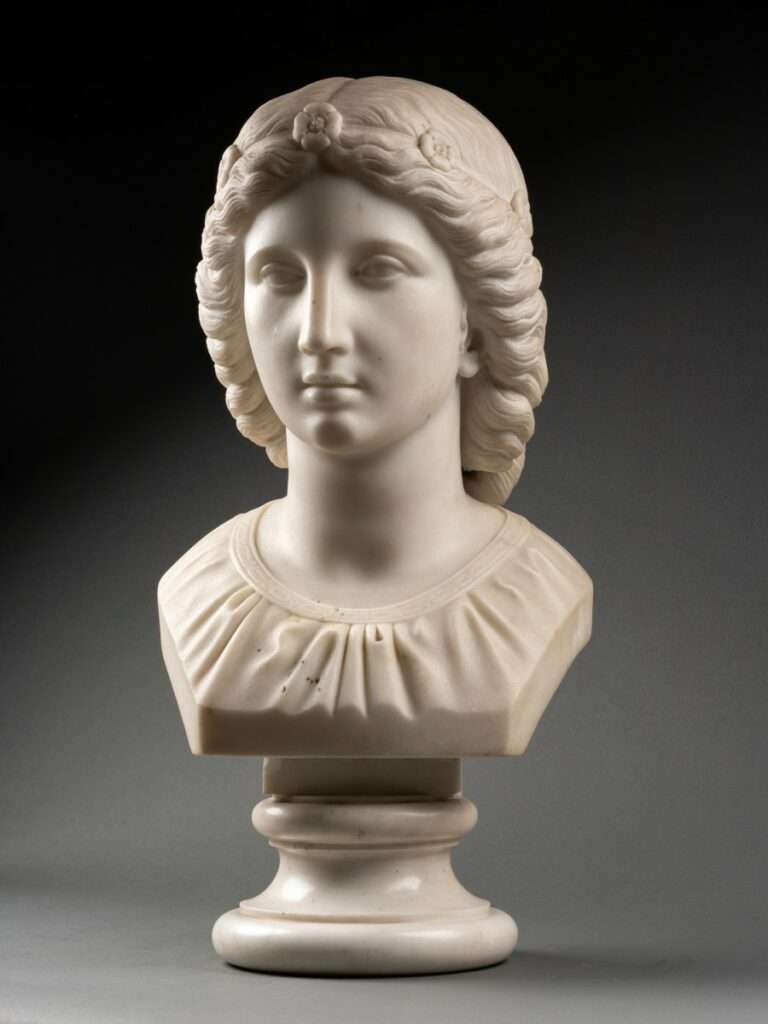 Buste féminin néoclassique
